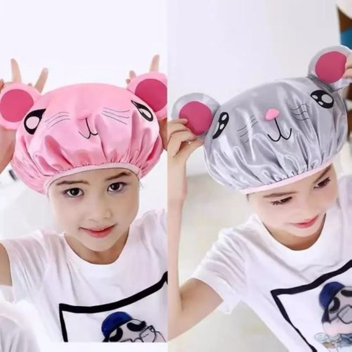 fashion-soft-double-layer-kids-bathing-shower-cap-hair-cover