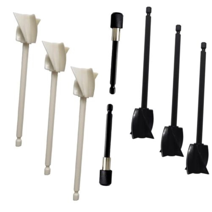 915-generation-resin-mixer-paddles-epoxy-mixer-attachment-for-drill-paint-mixer-paddles-6pcs-paddles-and-2pcs-extension-poles