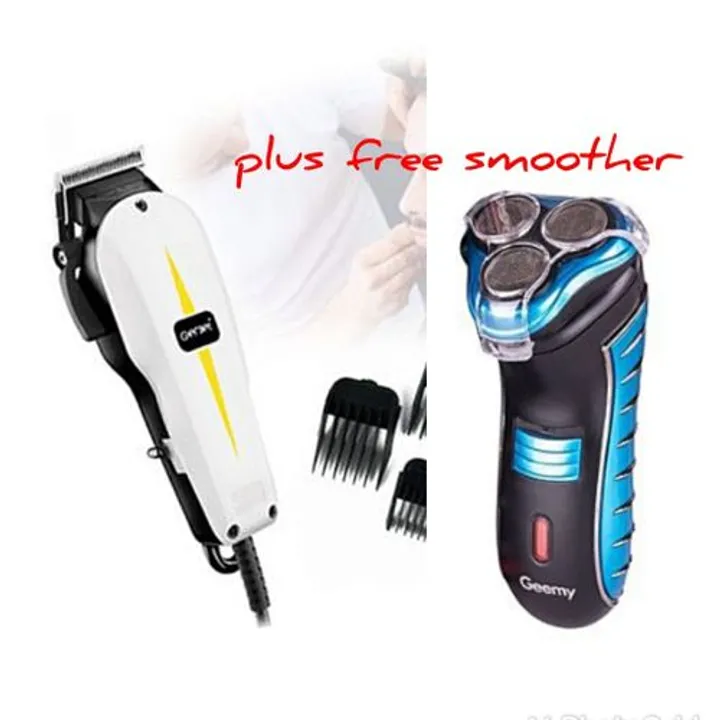 geemy-professional-electric-hair-trimmer-shaving-machine-plus-smoother-white