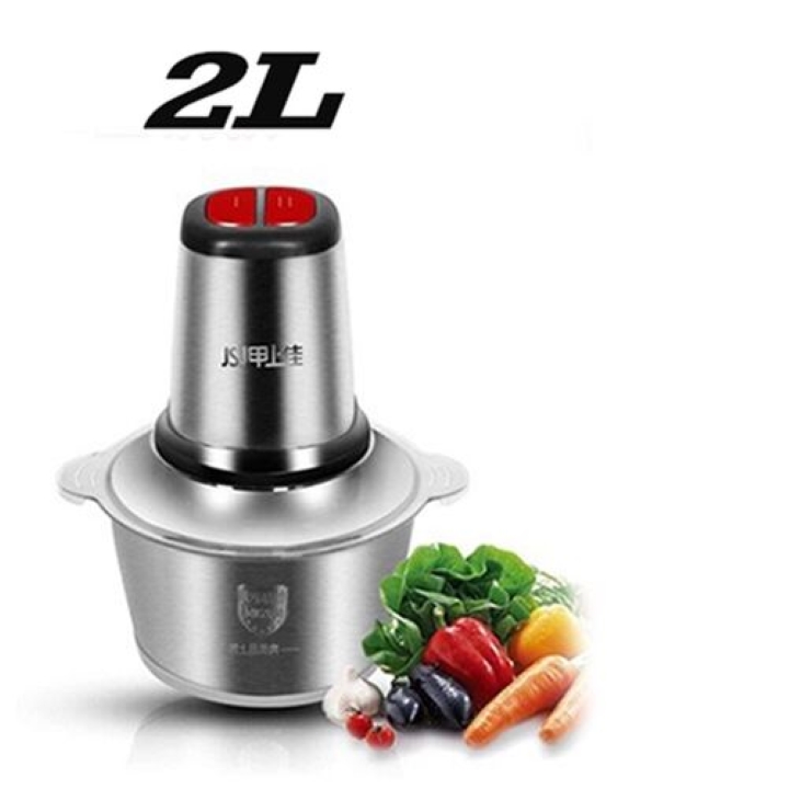 generic-meat-grinder-stainless-steel-chopper-electric-automatic-mincing-machine-high-quality-household-grinder-food-processor-light-grey-ykxd