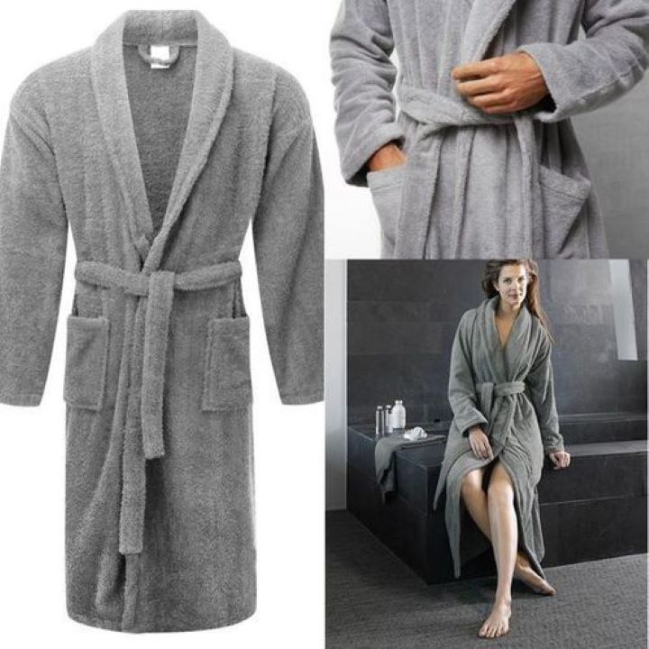 fashion-fleece-bathrobe-long-shawl-collar-plush-robe-unisex