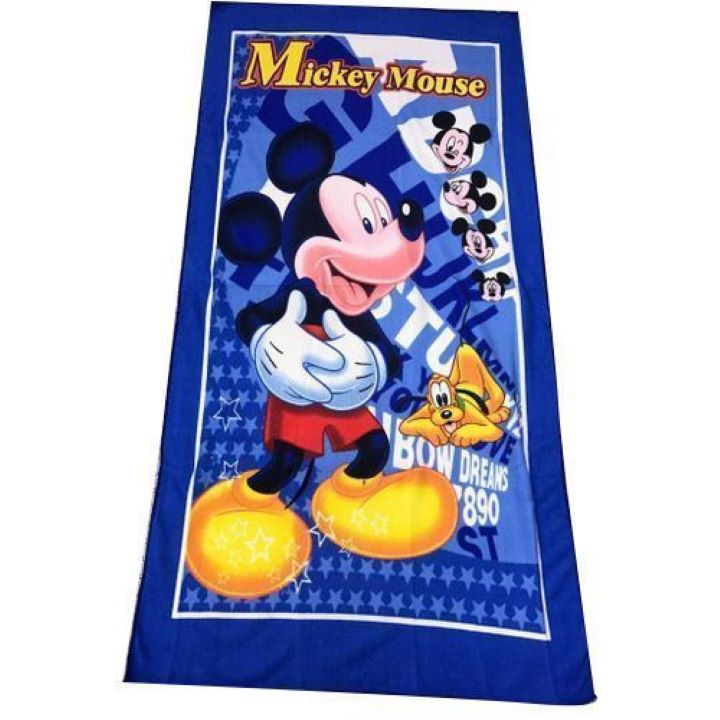 fashion-kids-cartoon-towels-mickey-mouse-blue