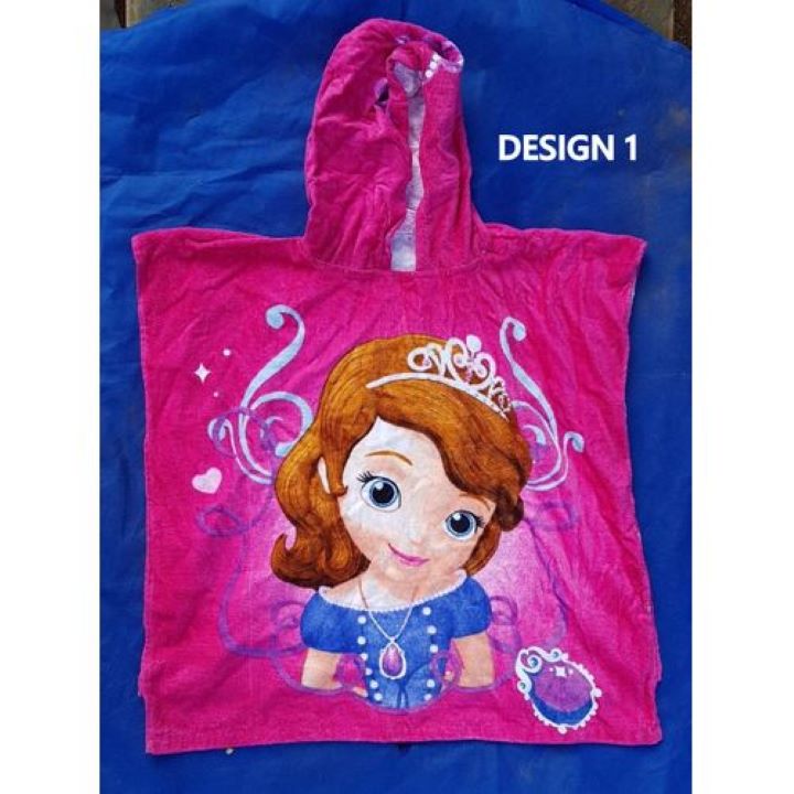 fashion-animation-kids-pool-beach-hooded-poncho-towel-super-soft