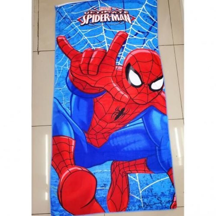 generic-kids-cartoon-towels-spiderman-blue