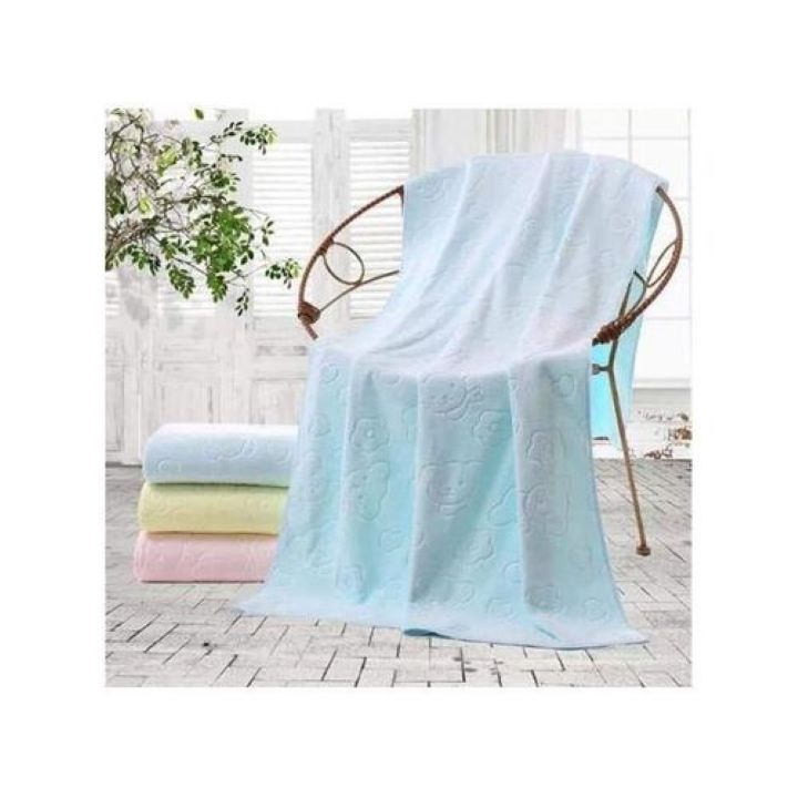 generic-soft-baby-cotton-towel-baby-bath-towel-light-blue