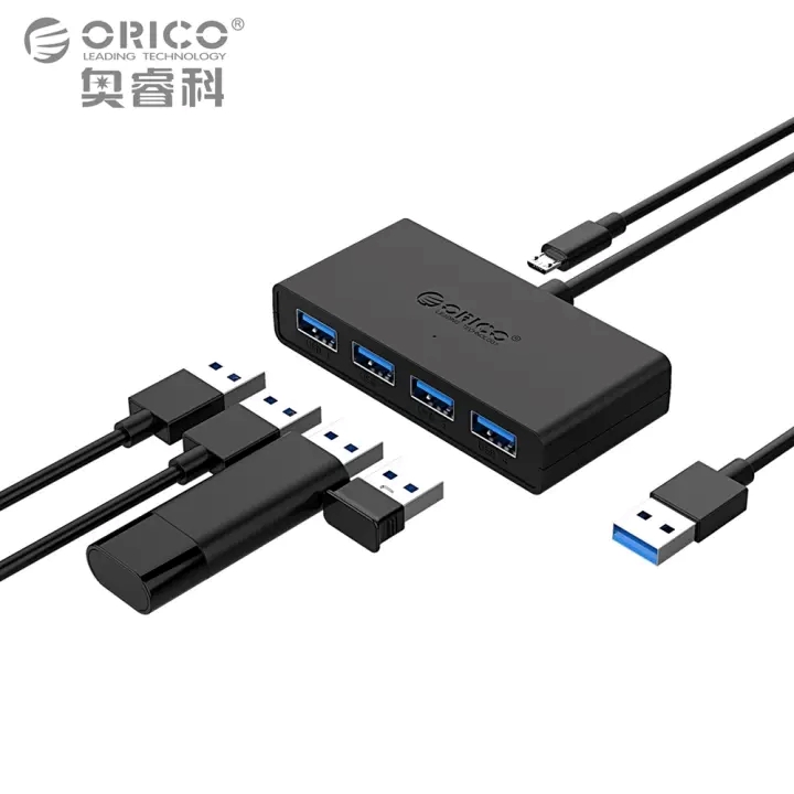 orico-high-speed-4-ports-usb30-hub-usb-port-micro-hub-charging-hub-splitter-for-macbook-laptop-pc-black-one-size