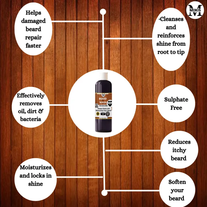 beard-cleansing-kit-253mlcleansessoftensfor-attractive-beard-as-picture-253-ml