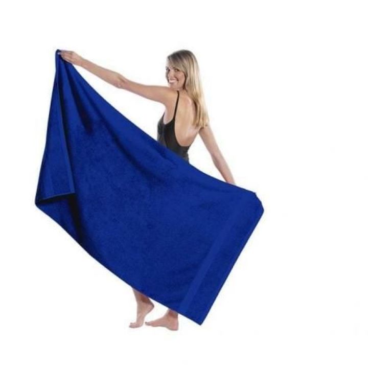 polo-large-pure-cotton-towel-blue